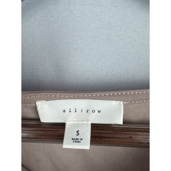 Women’s all: row Small Beige Tank Blouse with a Cowelneck - Picture 4 of 5